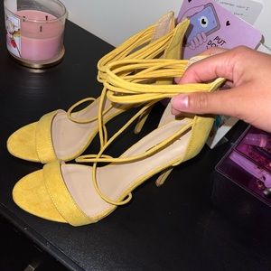 Yellow Amazon Heels